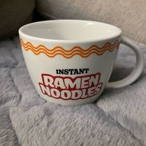 Instant Ramen Noodles White Mug/Soup Bowl. Microwave&Dishwasher Safe. 5”x4”